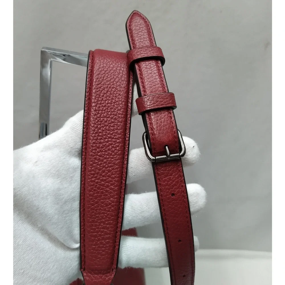 Coach Chelsea Red Leather Zipper Crossbody Shoulder Bag - Picture 6 of 16